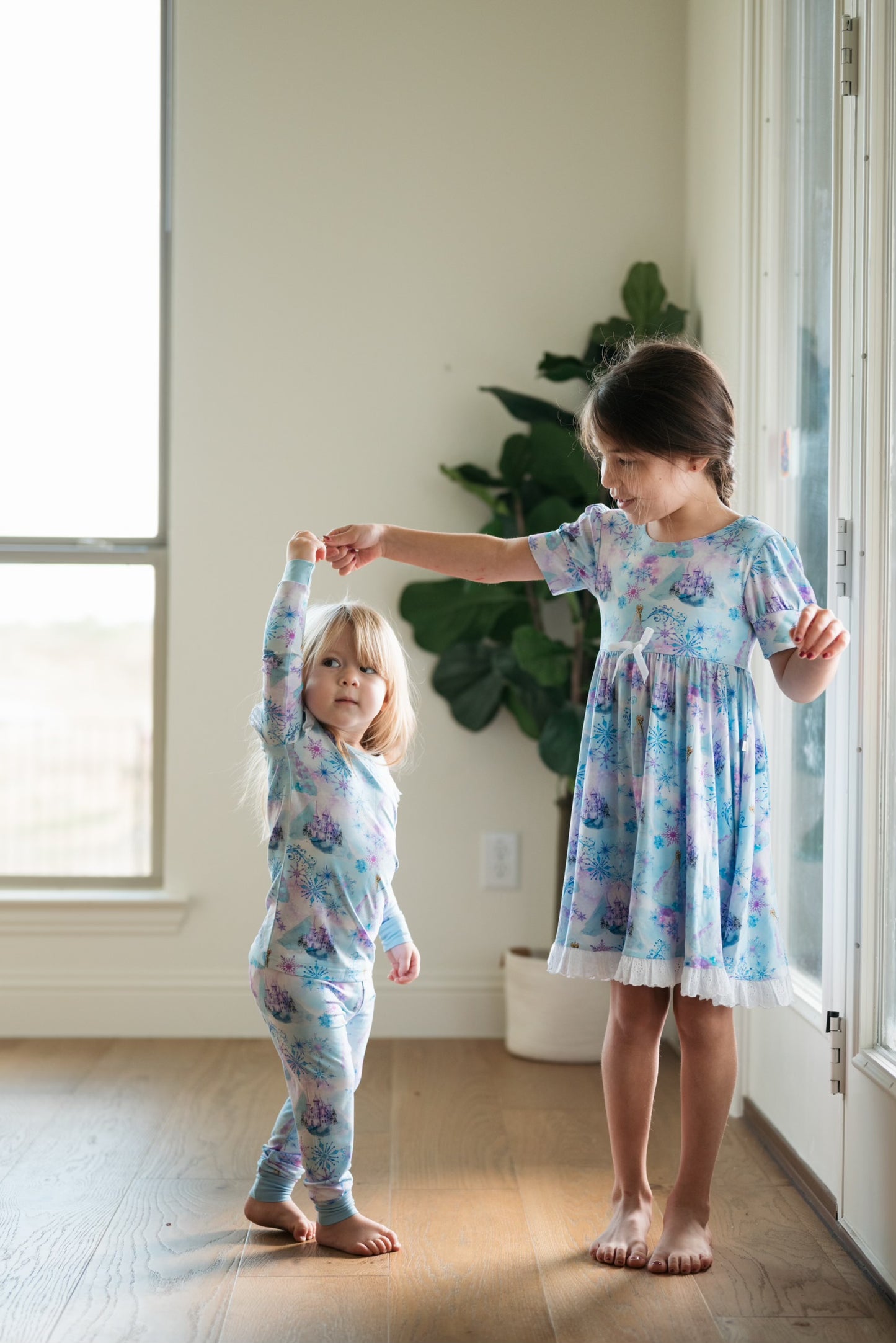 Snow Queen Long Sleeve Ruffle Lounge Set