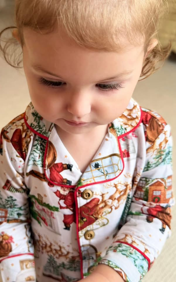 Night Before Christmas Traditional Button-Downs