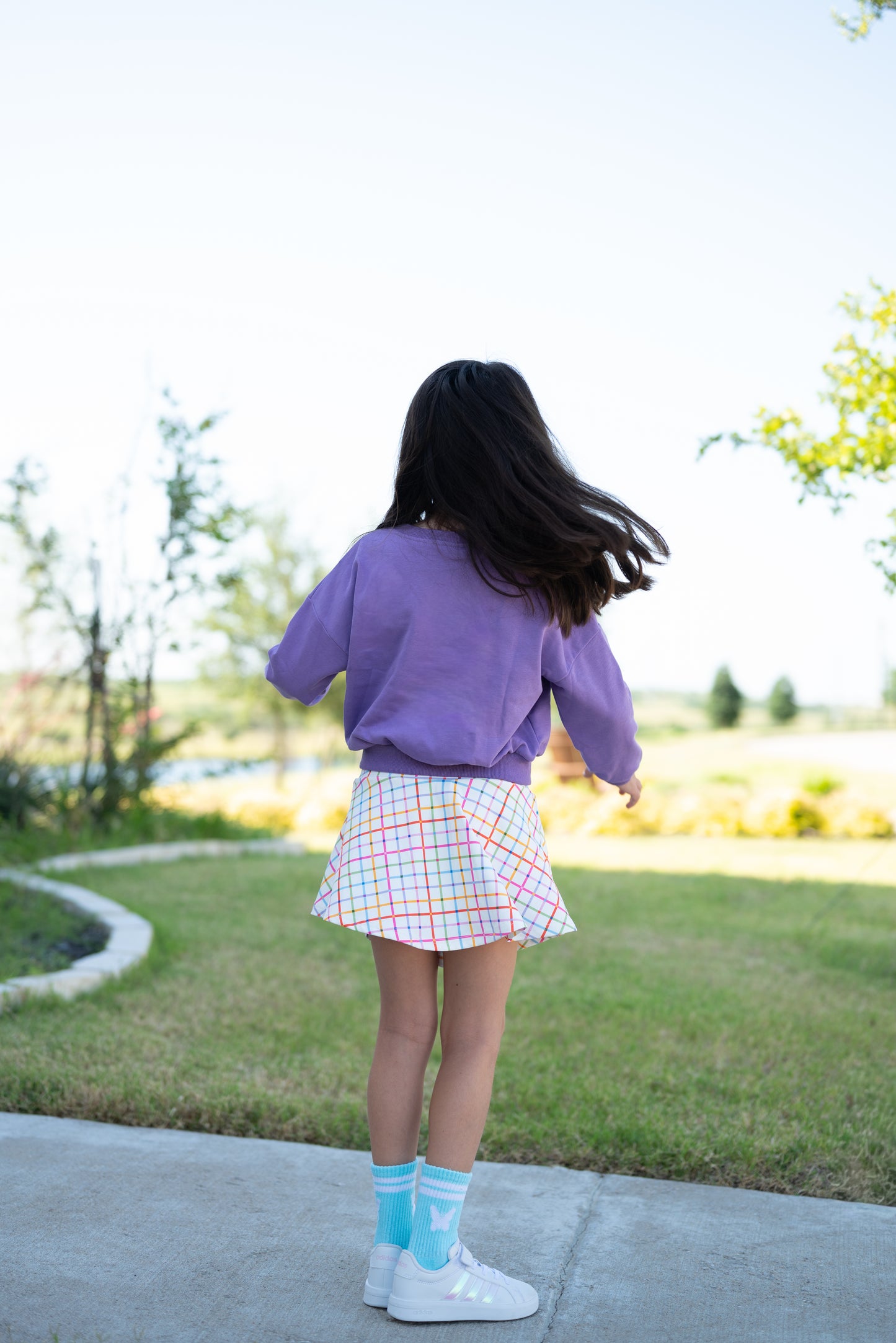 Preppy Plaid Skater Skort (Athleisure) - PRE ORDER
