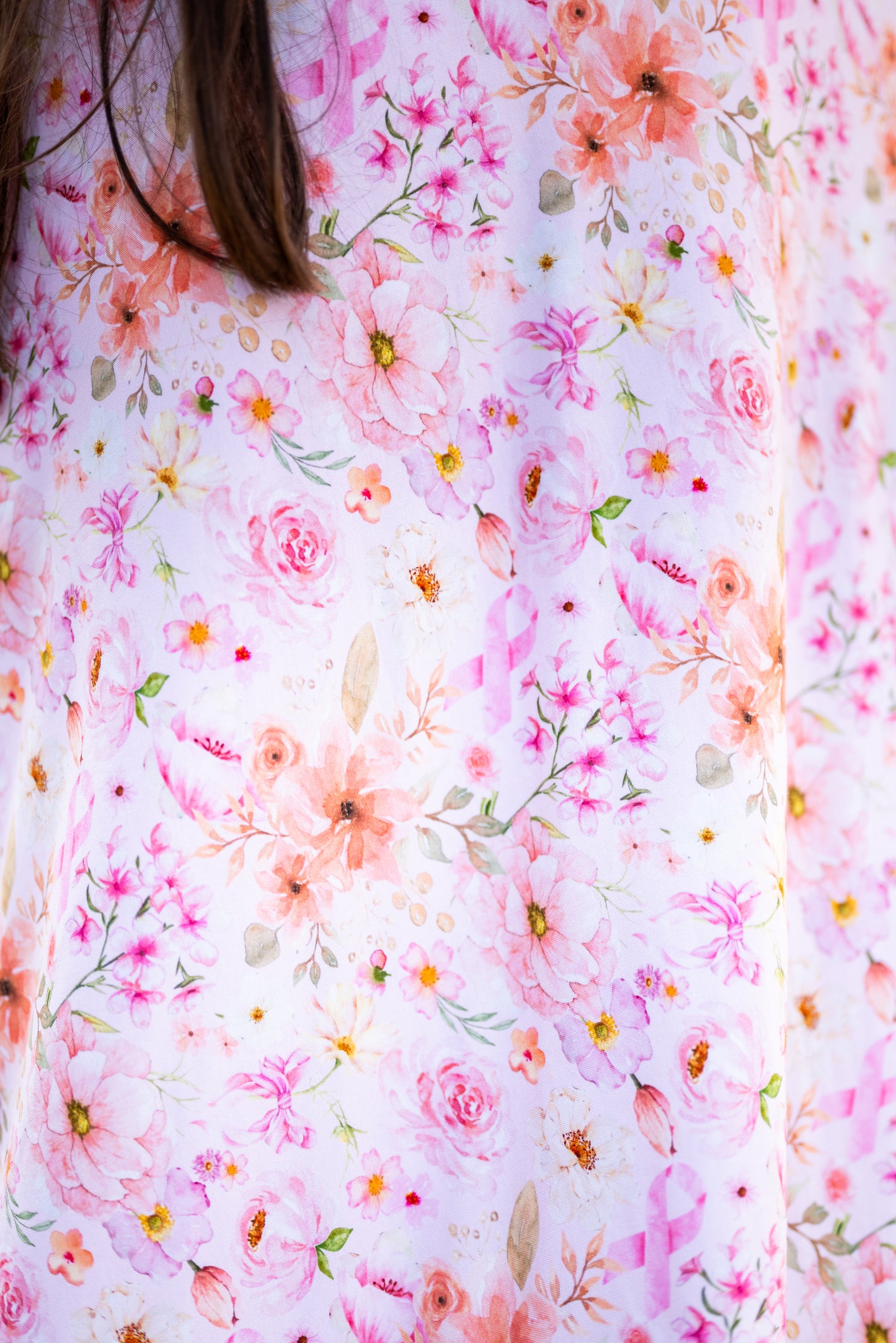 Catherine Pink Ribbon Blanket