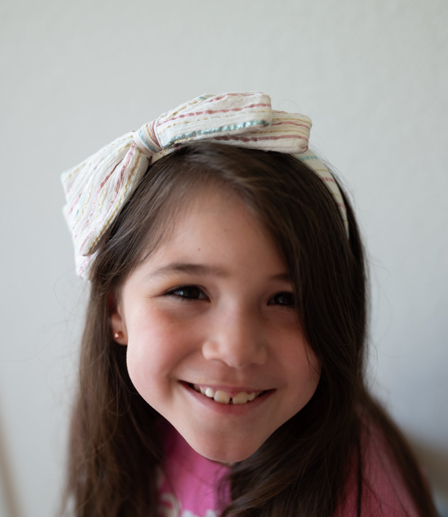 Striped Headband Bow
