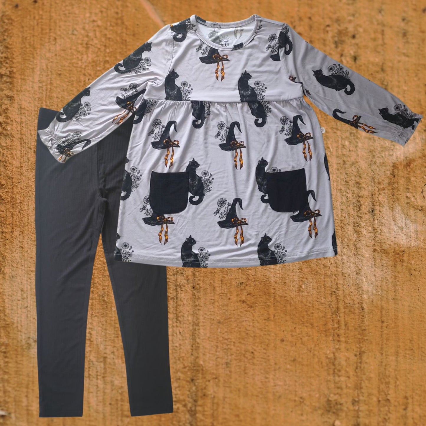 Black Ribbed Leggings