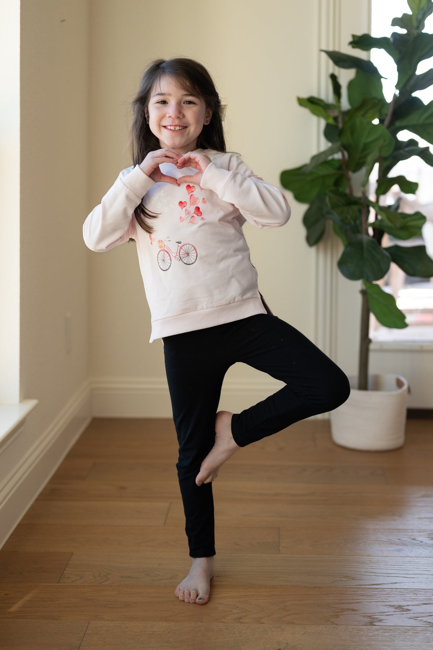 Black Ribbed Leggings