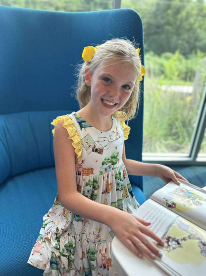 Pancakes & Pigtales Ruffle Lace Sleeve Tiered Twirl