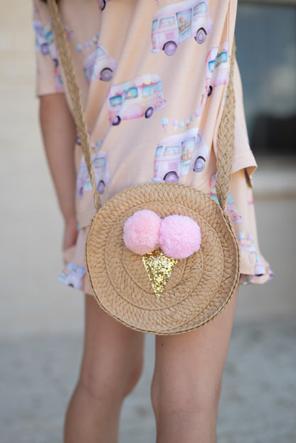 Ice Cream Cone Cross Body Purse