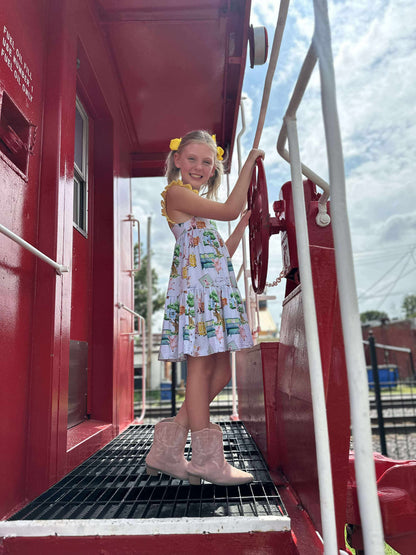 Pancakes & Pigtales Ruffle Lace Sleeve Tiered Twirl