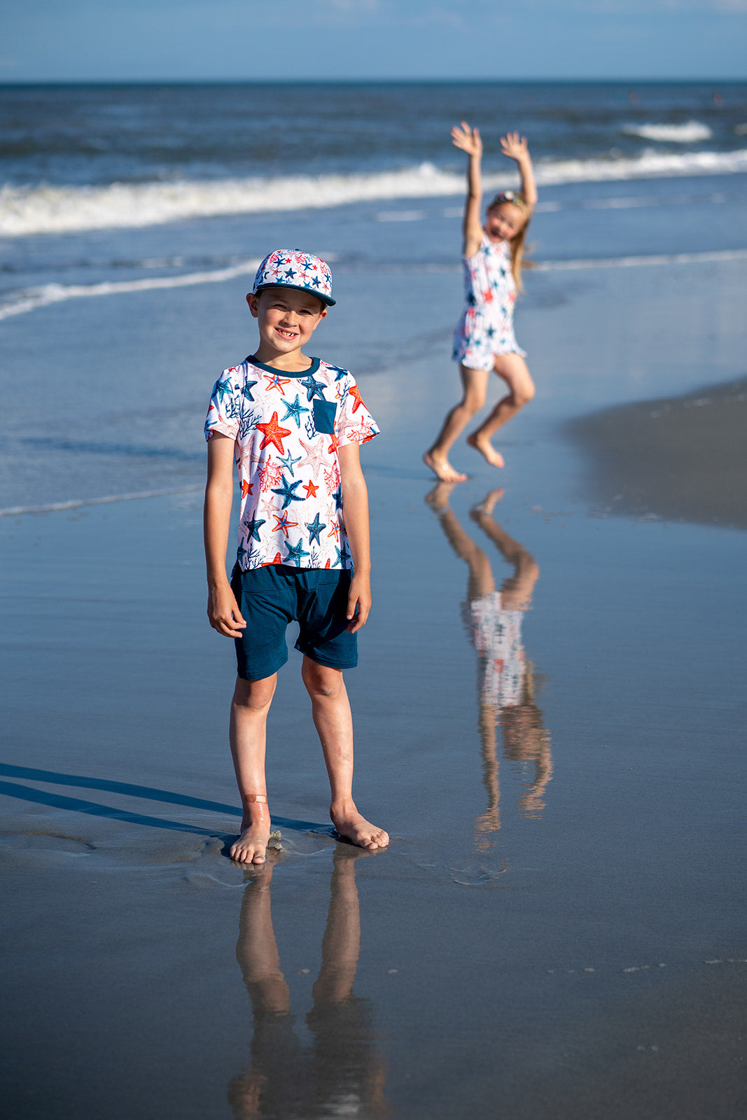 Star-Spangled Starfish Pocket Tee