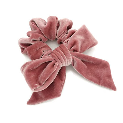 Velvet Bow Scrunchie