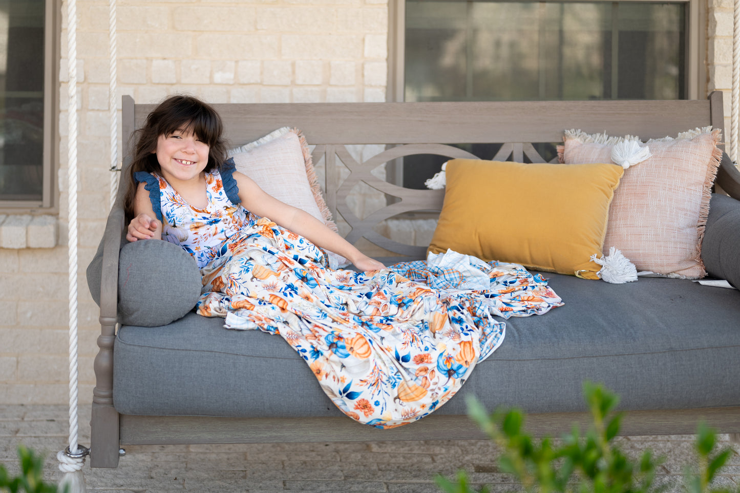 Harvest Pumpkin Blanket