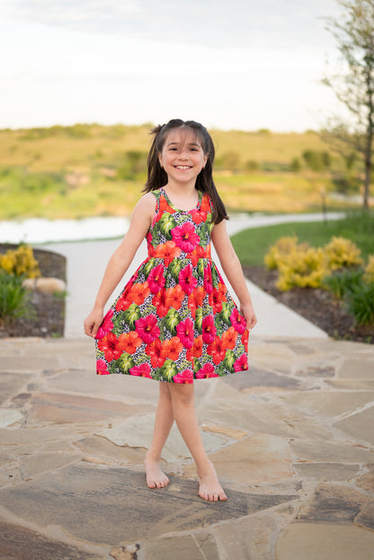 Wild Hibiscus Tiered Twirl PRE-ORDER