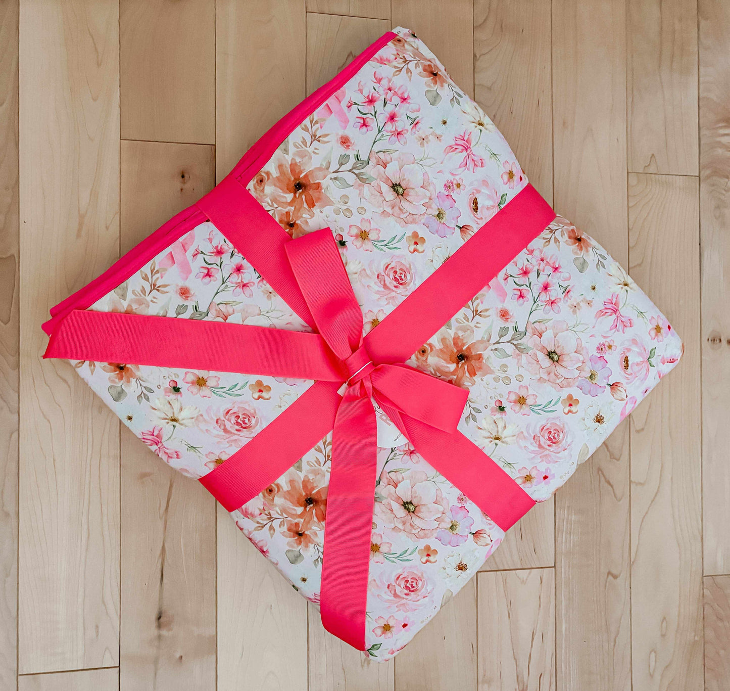 Catherine Pink Ribbon Blanket