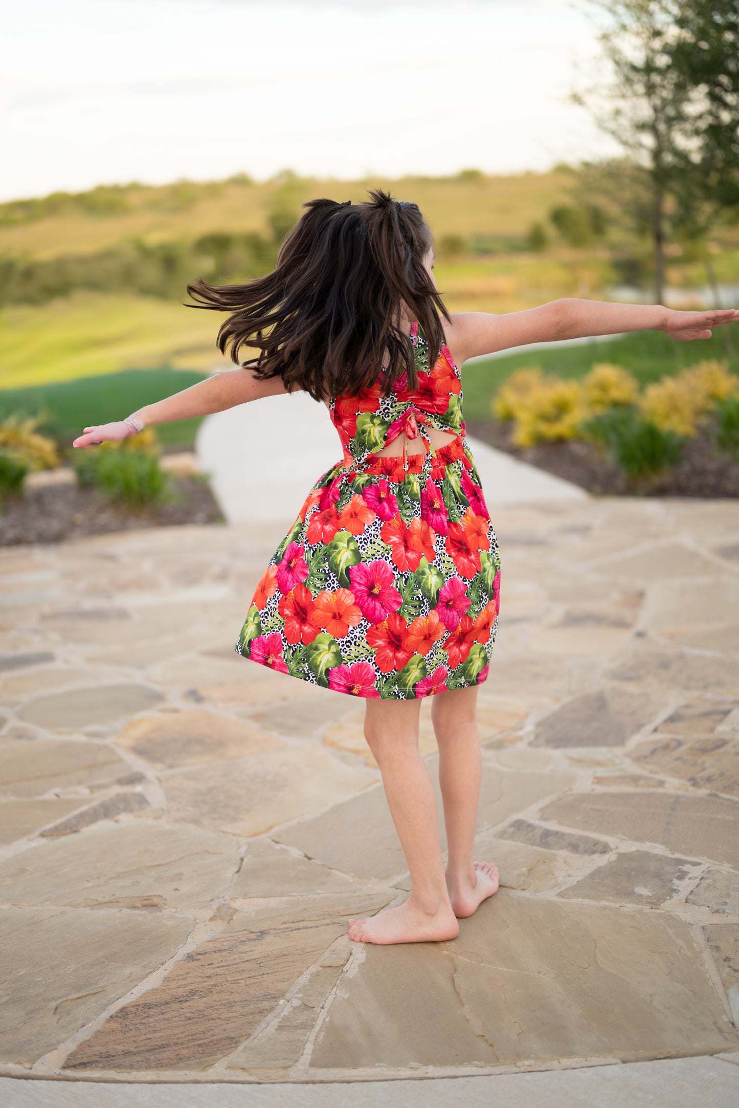 Wild Hibiscus Tiered Twirl PRE-ORDER
