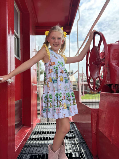 Pancakes & Pigtales Ruffle Lace Sleeve Tiered Twirl