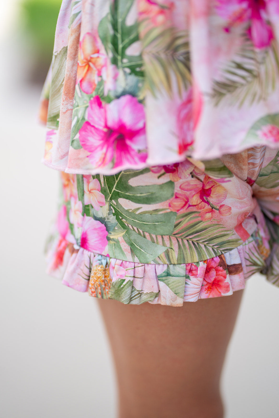 Palm Paradise Peplum + Short Set