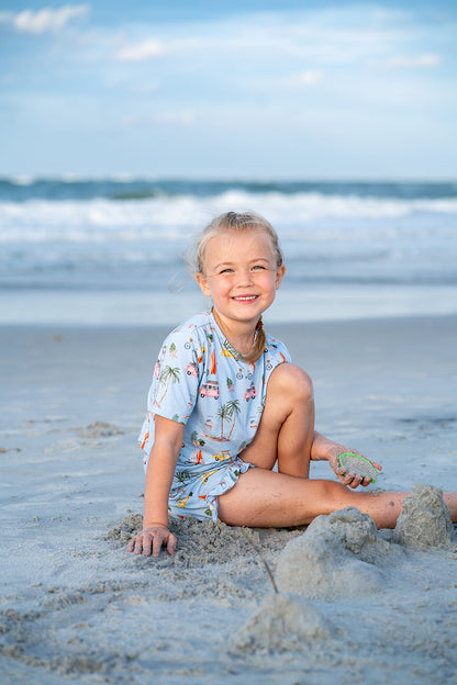 Surf & Sand Ruffle Short Set