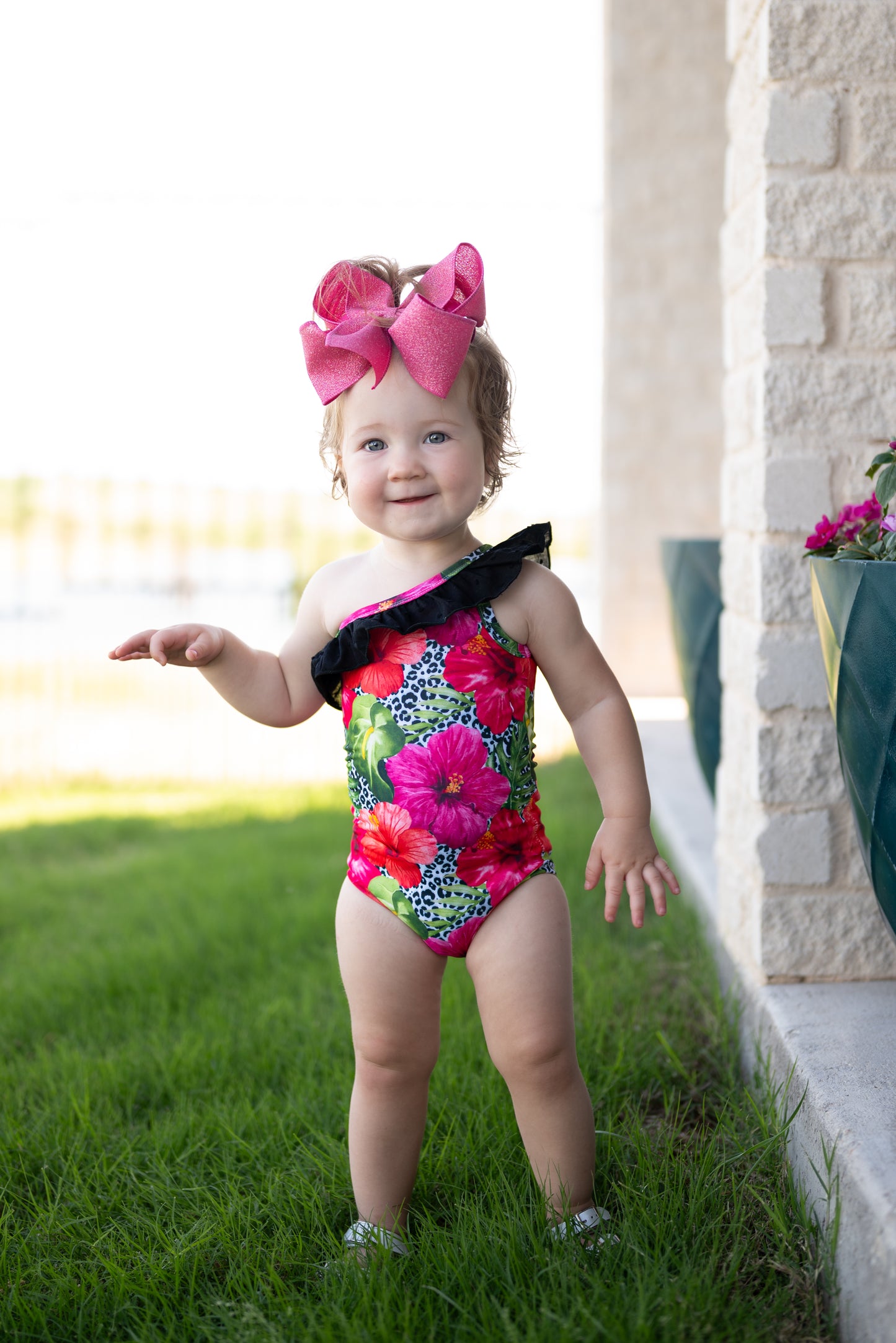 Wild Hibiscus One Piece Swim PRE ORDER