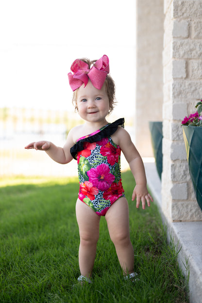 Wild Hibiscus One Piece Swim PRE ORDER
