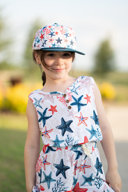Star-Spangled Starfish Tank and Ruffle Shorts Set