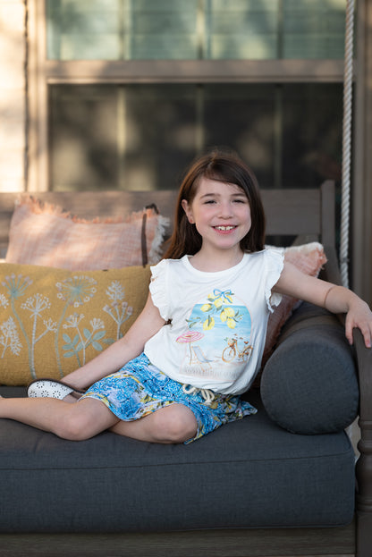 Lemoncello Bubble Hem Tank