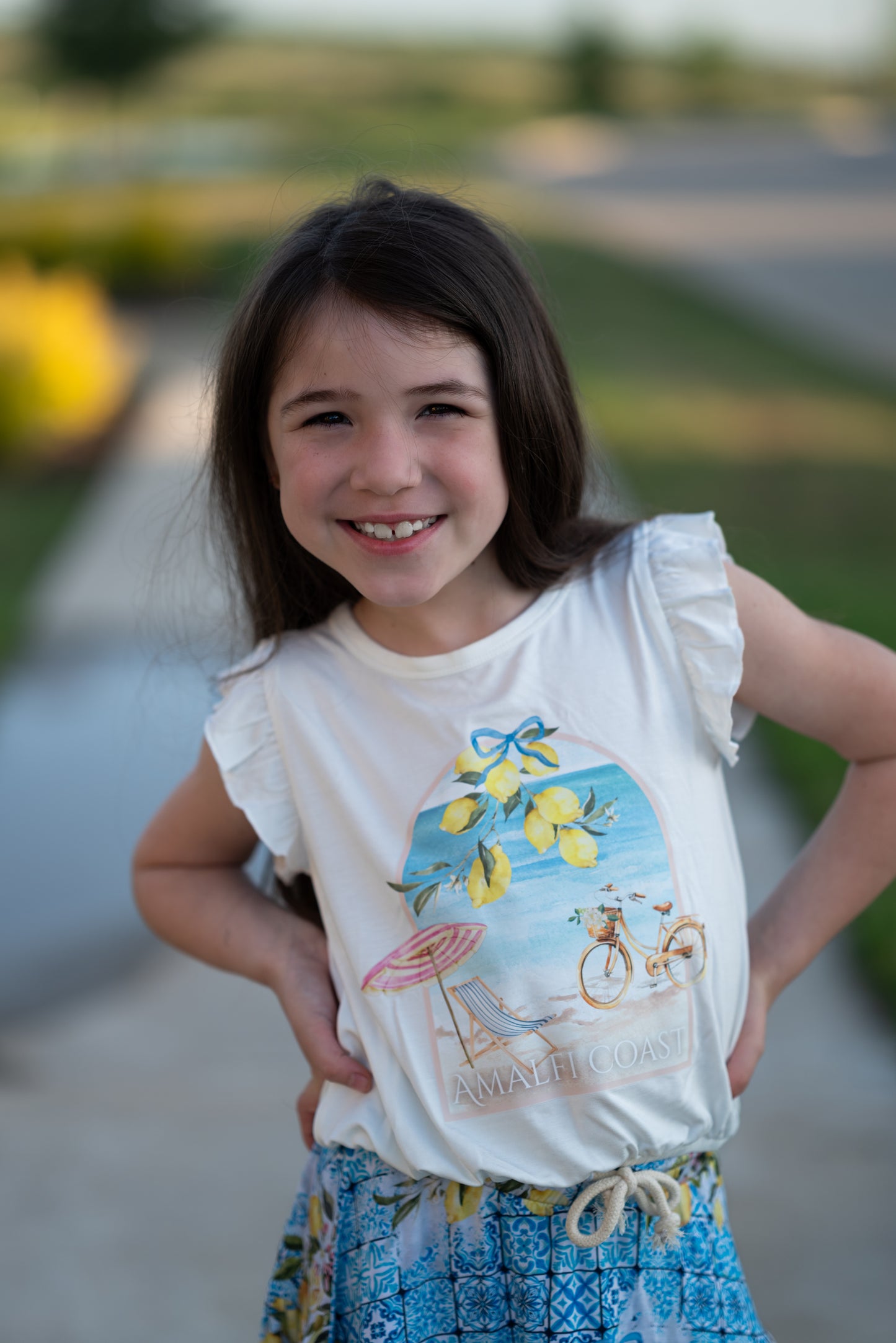 Lemoncello Bubble Hem Tank