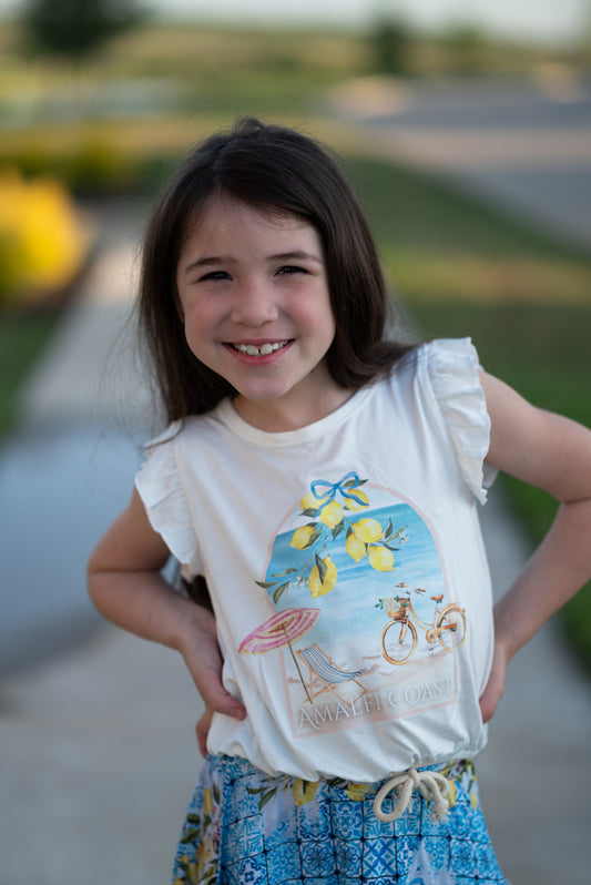 Lemoncello Bubble Hem Tank