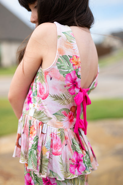 Palm Paradise Peplum + Short Set