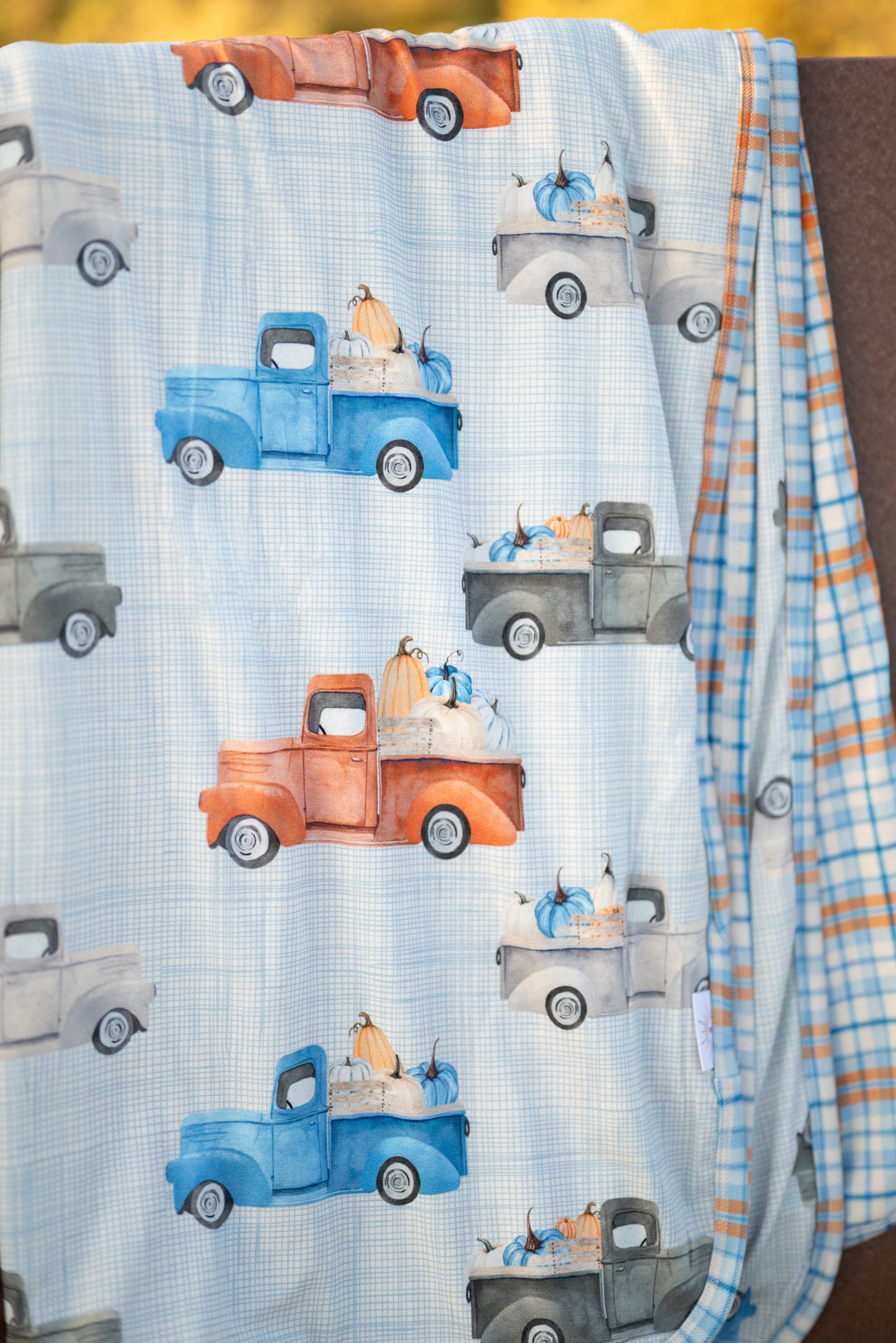 Harvest Trucks Blanket
