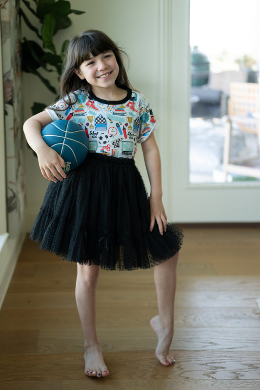Black Swiss Dot Tutu