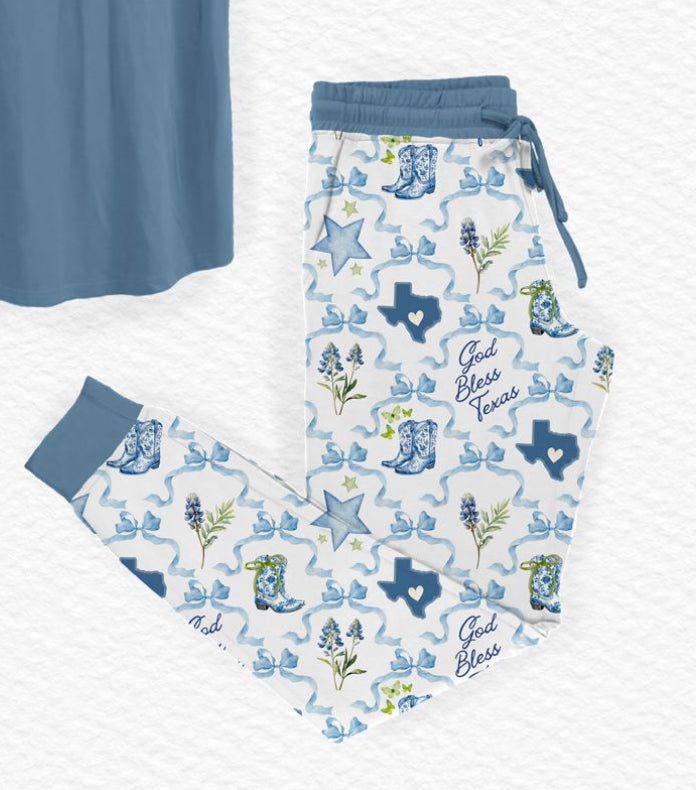 God Bless Texas Adult Joggers - PRE ORDER
