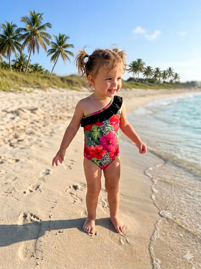 Wild Hibiscus One Piece Swim PRE ORDER